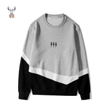 100% cotton sweatshirts without hoods mens gym sweatshirts